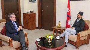 US Ambassador pays courtesy call on Home Minister Lamichhane