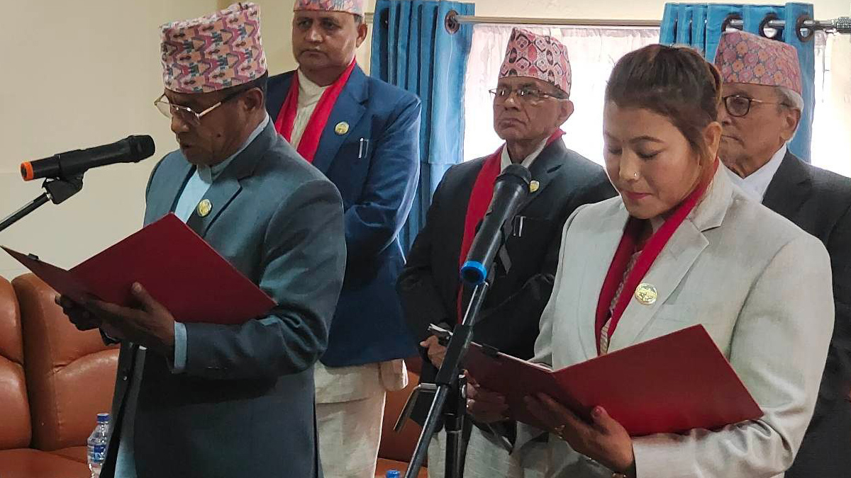 Speaker and Deputy Speaker of Lumbini Province take oath