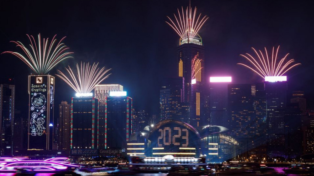 The New Year rings in as Asia and Europe usher out stormy 2022