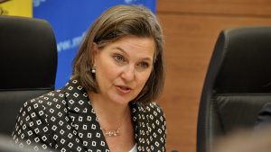 US Under Secretary of State for Political Affairs Victoria Nuland arrives Nepal