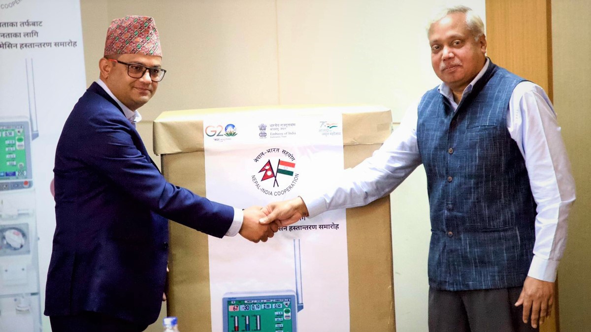 India hands over 20 kidney dialysis machines to Nepal