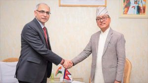 Indian Foreign Secretary Kwatra meets Deputy Prime Minister Lingden