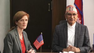 Visiting USAID administrator Power meets Finance Minister