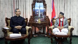 Chinese ambassador calls on Speaker Ghimire