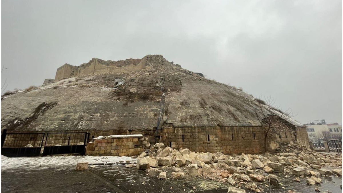 Gaziantep Castle destroyed in Turkey earthquake