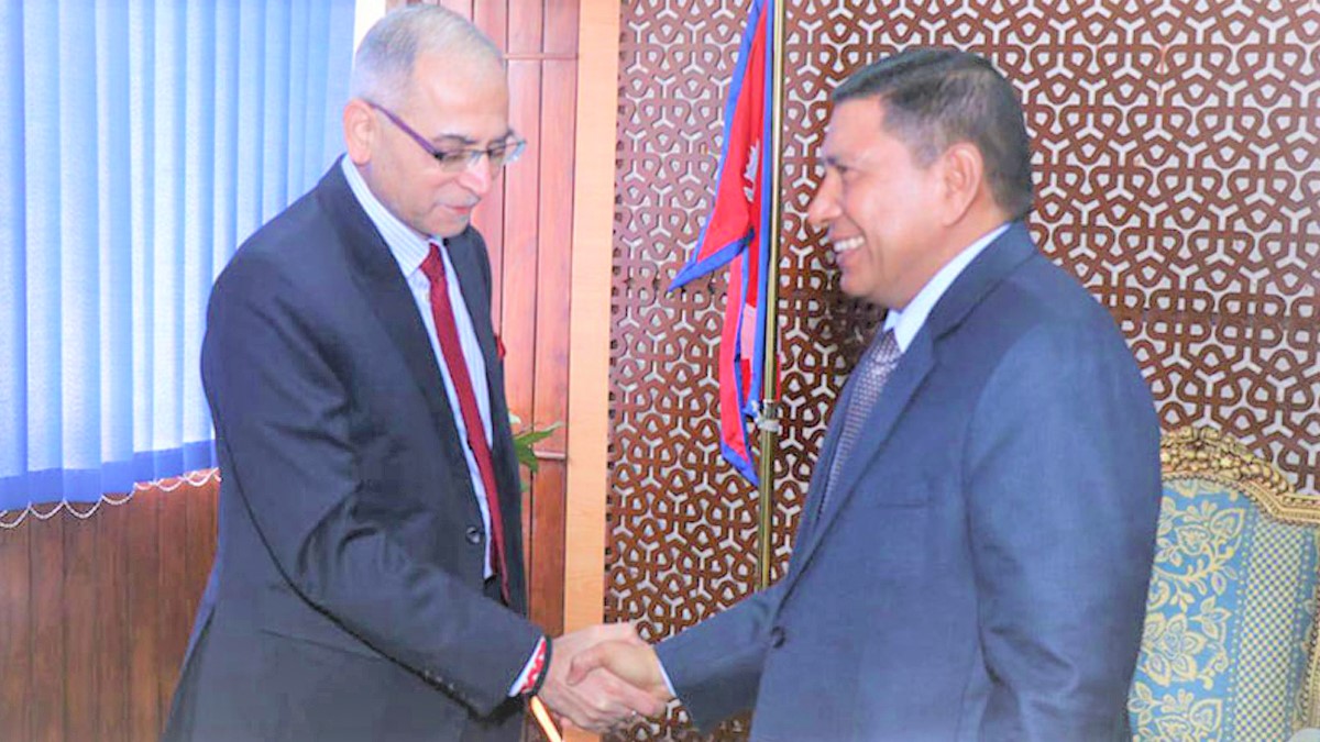 Indian Foreign Secretary Kwatra meets DPM Shrestha; Discusses construction of Raxaul-Kathmandu Railway
