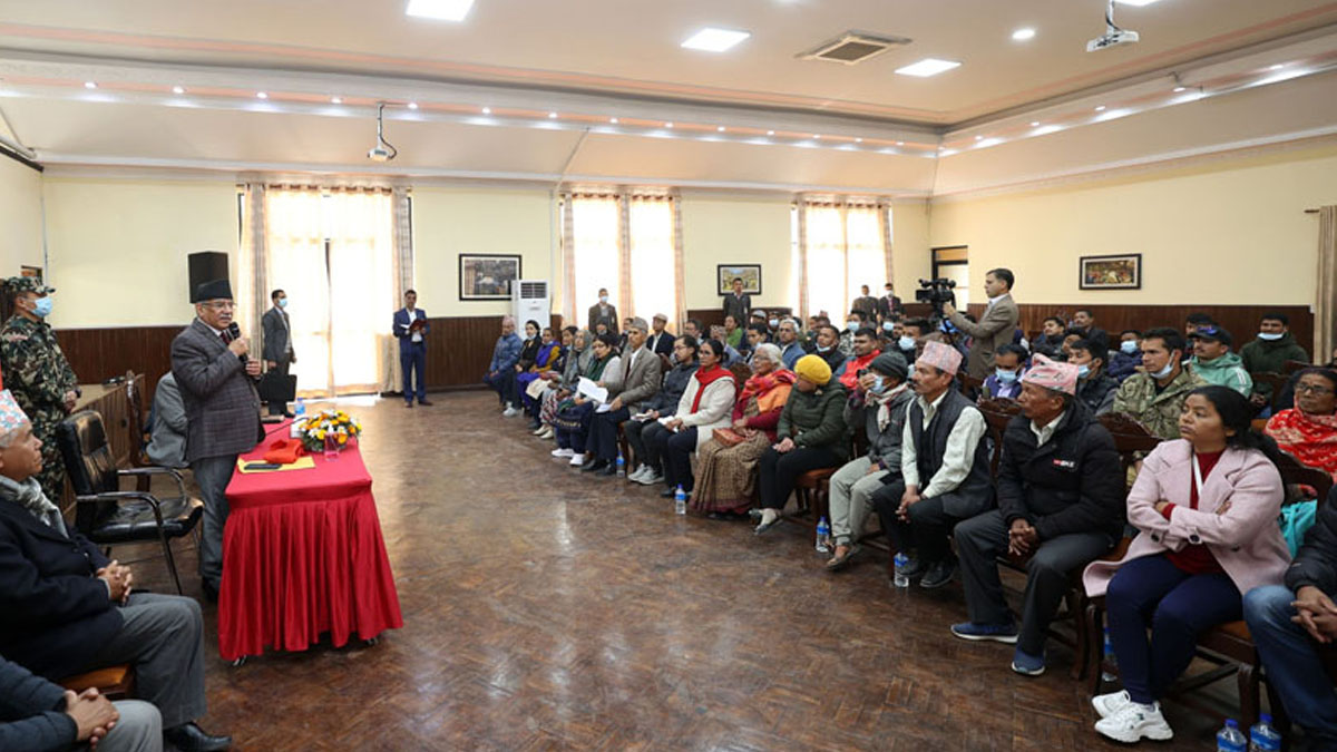 PM Dahal pledges to recognise People’s War victims as national martyrs