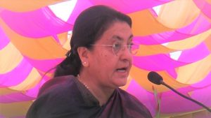 President Bhandari in Hetauda