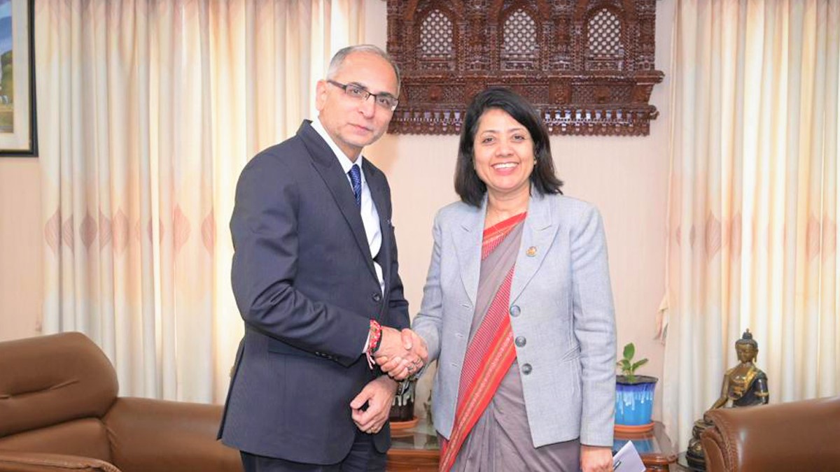 Indian Foreign Secretary Kwatra calls on Foreign Affairs Minister Paudyal
