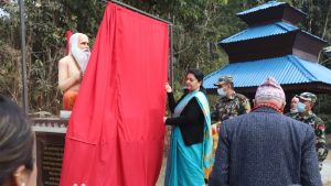 Statues of Shadananda and Yogamaya unveiled