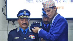 Newly-appointed IGP Kunwar conferred with insignia
