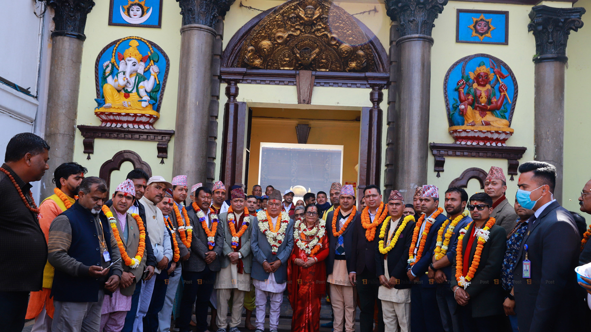 President-elect Paudel pays homage to Pashupatinath
