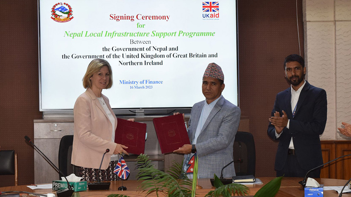 Britain to grant 90 million pounds for Infrastructure Development to Nepal