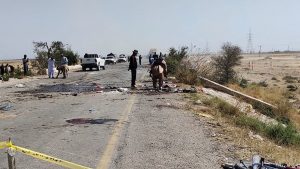 Blast in Pakistan kills nine security officers