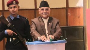 Presidential election: UML Chair Oli voted