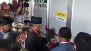 PM Dahal inaugurates ICU at Gorkha Hospital
