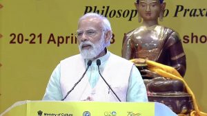 India is progressing by following Buddha’s teachings, says PM Modi