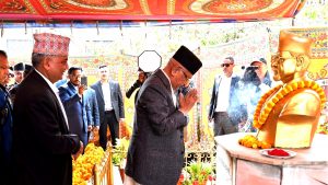 UML observes 24th death anniversary of former Chair Adhikari