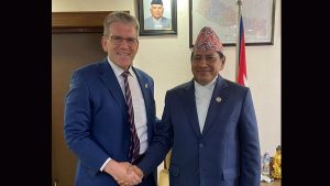 US Ambassador Thompson meets Deputy Prime Minister Shrestha
