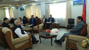 DPM Shrestha and Indian Envoy discuss PM Dahal’s visit to India