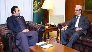 Envoy Adhikari and Pakistan’s Foreign Minister hold meeting