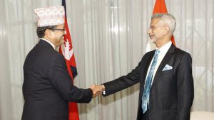 First meeting between India’s EAM Jaishankar and Nepal’s FM Saud