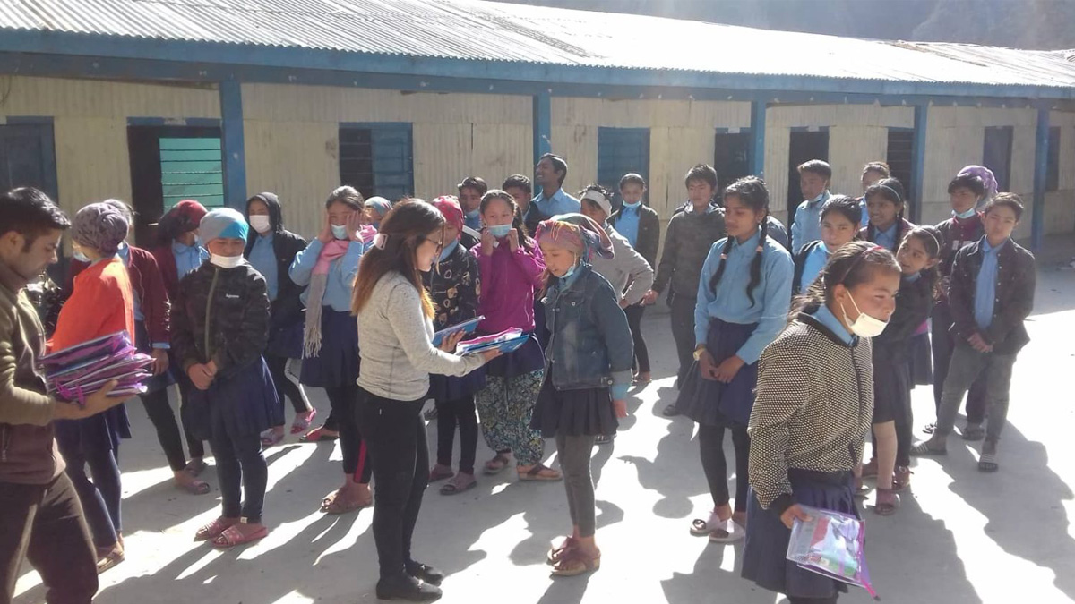 Schoolchildren in Rasuwa provided with educational materials for free