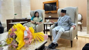 PM Prachanda’s Visit to New Delhi Kicks off with Reception by MoS