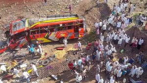 22 killed, more than 20 injured after bus falls from bridge in India
