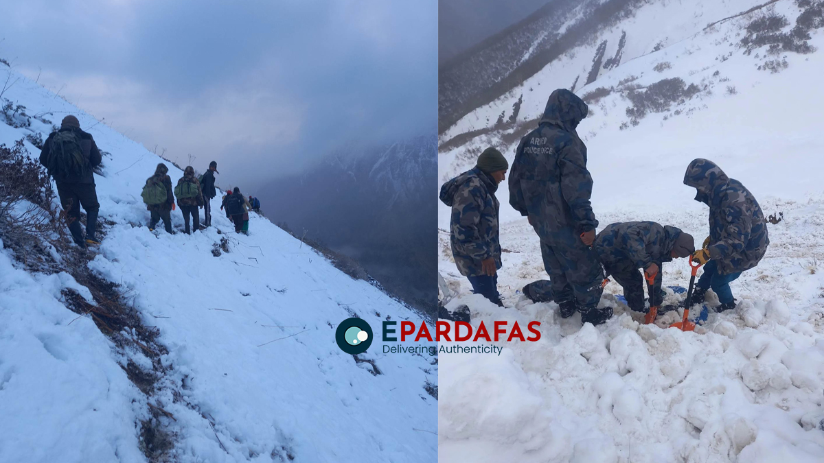 Mugu avalanche update: Search operation getting tougher due to thick snow