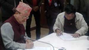 Seven-point agreement signed between government and Mahabir Pun