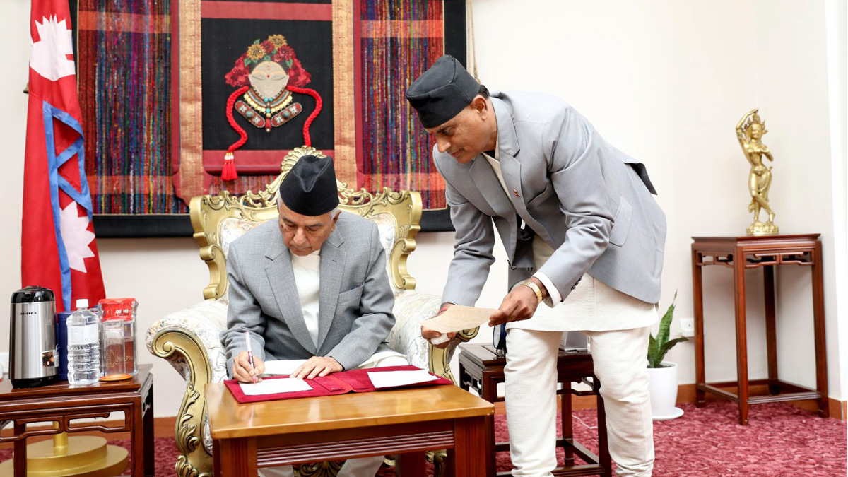 President Paudel issues Ordinance