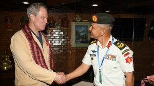 Trainers, trainees from Defence Studies of UK arrive