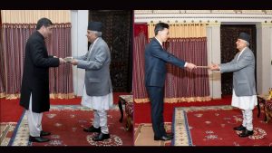 Pakistan and South Korea’s New Envoys Present Credentials to President Ramchandra Paudel