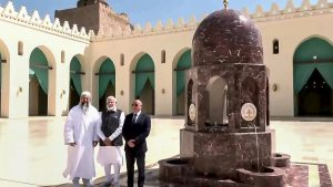 India’s Prime Minister Explores Cairo’s Al-Hakim Mosque