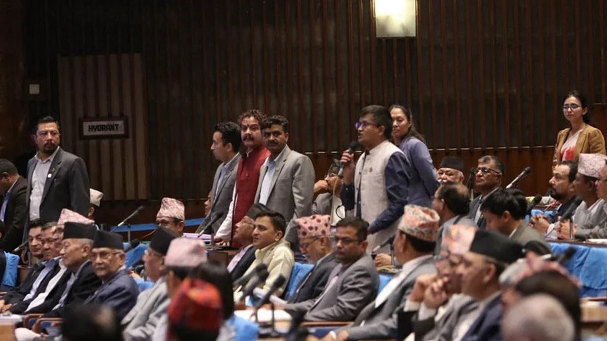 Tension in Parliament as UML refused to listen PM’s response
