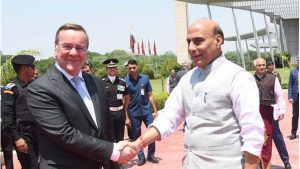 India’s Defence Minister hold bilateral talks with German counterpart