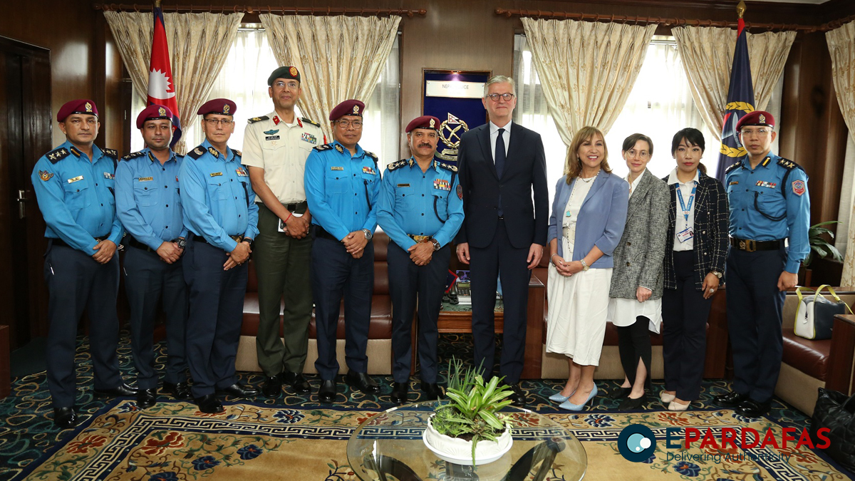 IGP Kunwar and UN Peace Ops Under-Secretary-General Lacroix meet