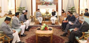 PM Dahal and Indian PM Modi hold talks