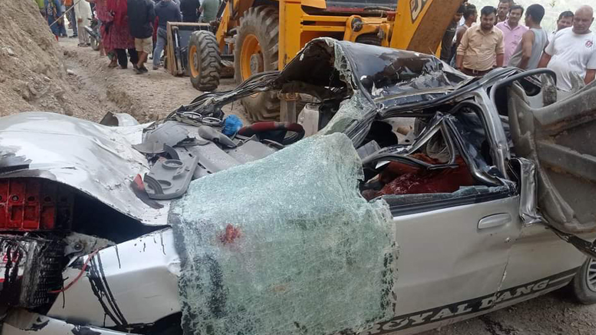 Tragic Car Accident Claims Eight Lives in Pyuthan District