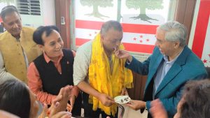 Gagan Thapa’s Birthday: President Deuba’s Cake-Cutting Highlights the Event
