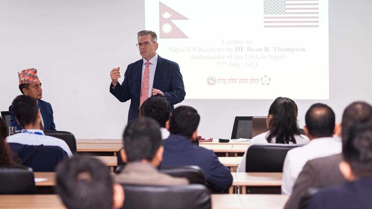 US Envoy Shares Insights on the Power of Diplomacy with Nepali Diplomats