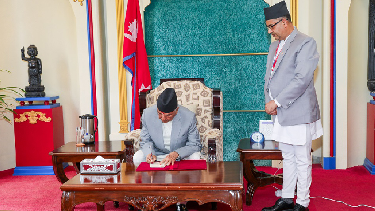 President authenticates ‘Bill to Amend Some Nepal Acts Related to Civil Code, 2080’