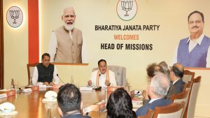 JP Nadda meets diplomatic mission heads as part of ‘KNOW BJP’ initiative