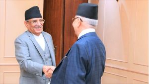 Oli Arrives at Singha Darbar for Crucial Talks with Prime Minister