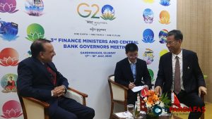 Finance Ministers of Nepal and China Discuss Bilateral Cooperation during G-20 Meeting in India