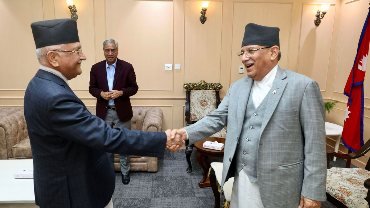 Positive discussion among top leaders in Baluwatar