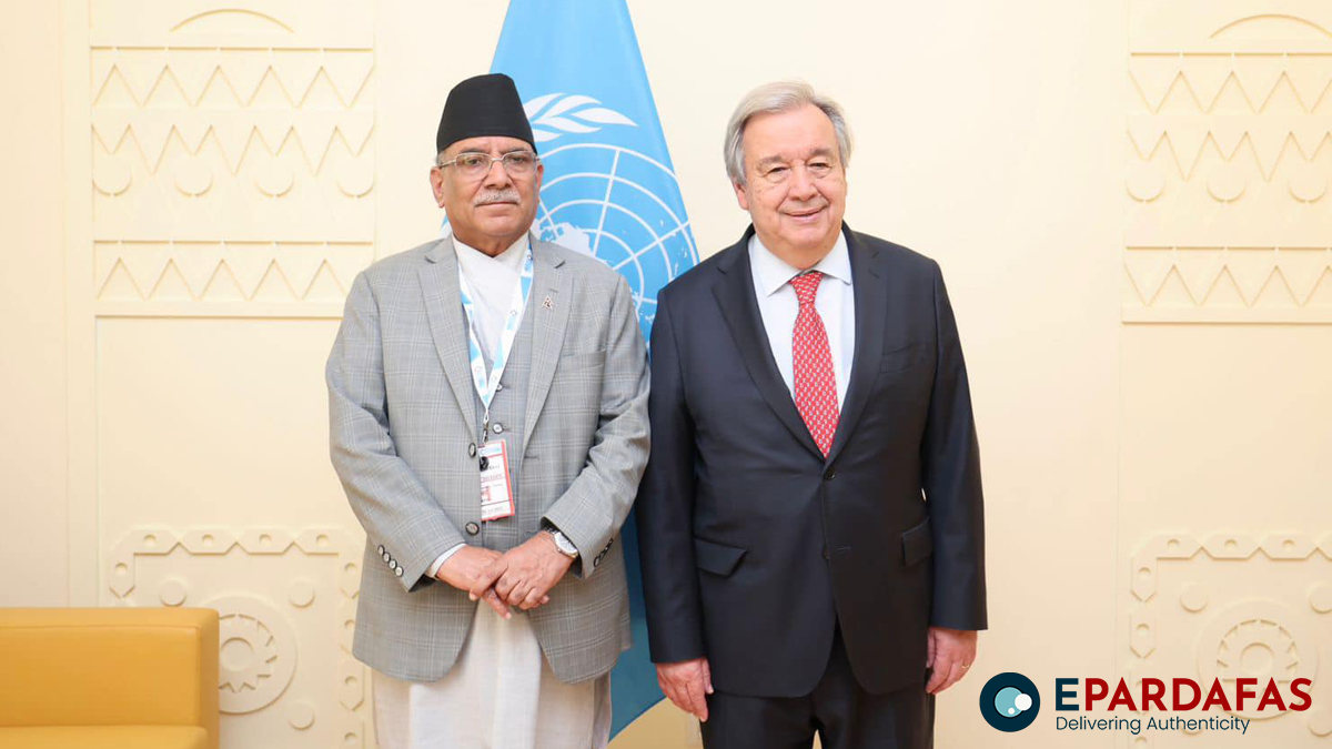 PM Dahal, UN Secretary-General Guterres hold meet