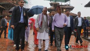 President Ram Chandra Paudel Pays Homage to Krishna Mandir and Historic Sites in Patan