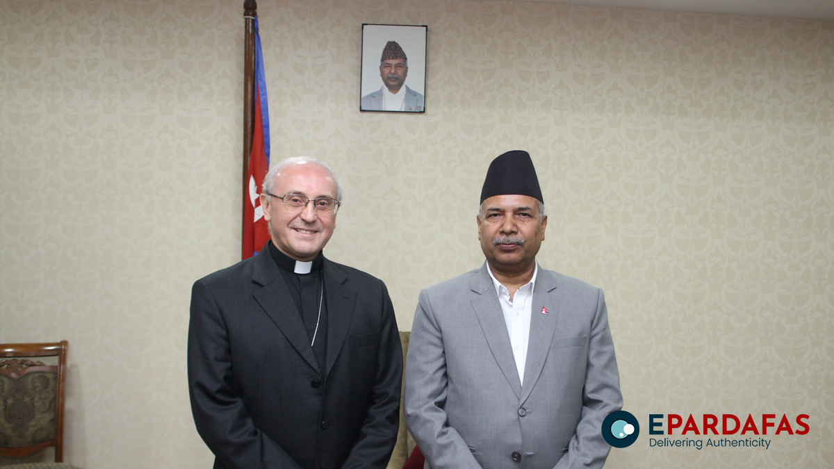 Non-resident ambassador of Vatican City calls on VP Yadav